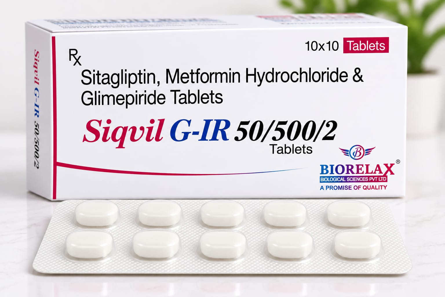 Siqvil G-IR 50/500/2 10 tablets pack