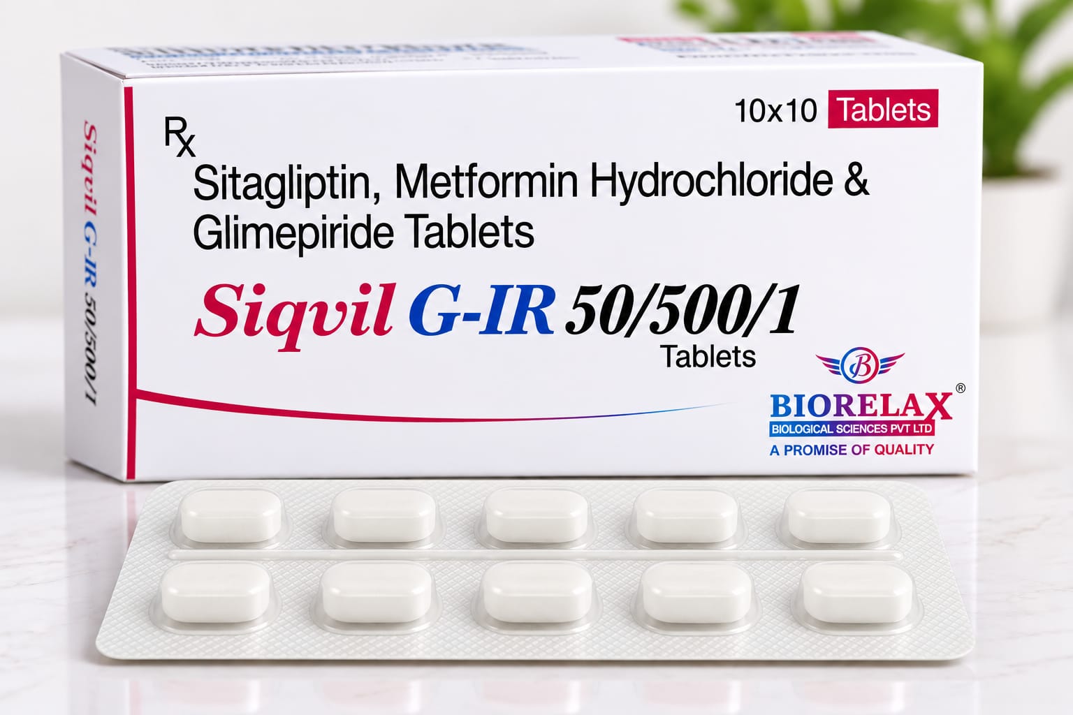 Siqvil G-IR 50/500/1 10 tablets pack
